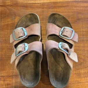 Birkenstock Arizona Big Buckle Dusty Rose  Sandals Size 38